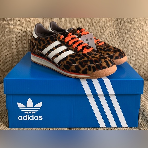 NEW Adidas SL 72 OG Leopard Print Shoes - Size 8 Women's - Sneakers - Picture 3 of 13